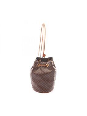 Celine | Bags | Celine Brown Tan Monogram Stripe Drawstring  display picture 3